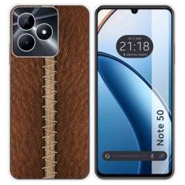 Funda Silicona para Realme Note 50 diseño Cuero 01 Dibujos