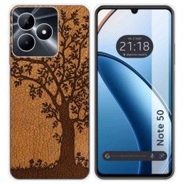 Funda Silicona para Realme Note 50 diseño Cuero 03 Dibujos