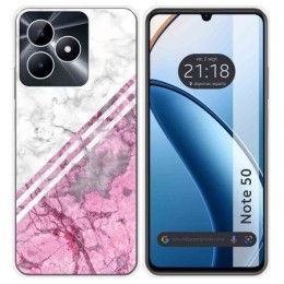 Funda Silicona para Realme Note 50 diseño Mármol 03 Dibujos