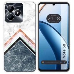 Funda Silicona para Realme Note 50 diseño Mármol 05 Dibujos