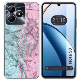Funda Silicona para Realme Note 50 diseño Mármol 08 Dibujos