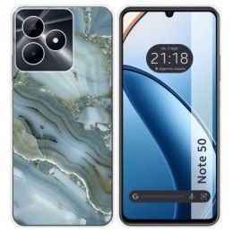 Funda Silicona para Realme Note 50 diseño Mármol 09 Dibujos