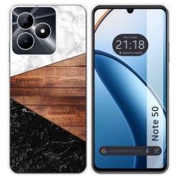 Funda Silicona para Realme Note 50 diseño Mármol 11 Dibujos