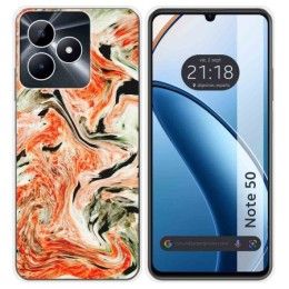 Funda Silicona para Realme Note 50 diseño Mármol 12 Dibujos