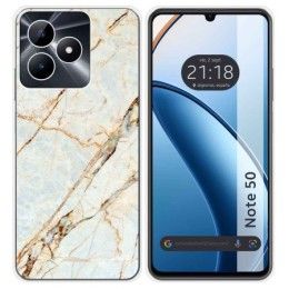 Funda Silicona para Realme Note 50 diseño Mármol 13 Dibujos
