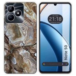 Funda Silicona para Realme Note 50 diseño Mármol 14 Dibujos