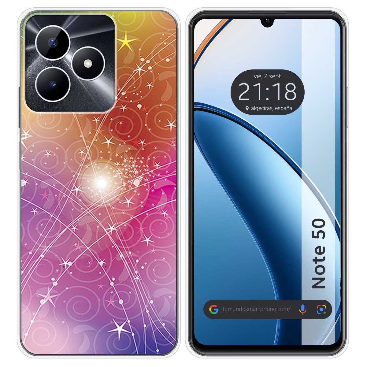 Funda Silicona para Realme Note 50 diseño Abstracto Dibujos