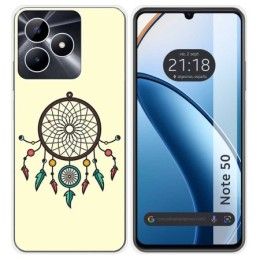 Funda Silicona para Realme Note 50 diseño Atrapasueños Dibujos