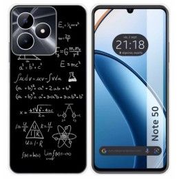 Funda Silicona para Realme Note 50 diseño Formulas Dibujos