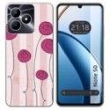 Funda Silicona para Realme Note 50 diseño Flores Vintage Dibujos