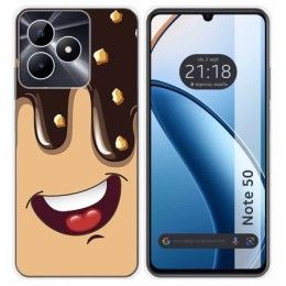 Funda Silicona para Realme Note 50 diseño Helado Chocolate Dibujos
