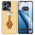 Funda Silicona para Realme Note 50 diseño Jirafa Dibujos