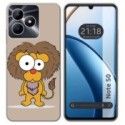 Funda Silicona para Realme Note 50 diseño Leon Dibujos