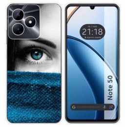 Funda Silicona para Realme Note 50 diseño Ojo Dibujos