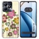 Funda Silicona para Realme Note 50 diseño Primavera En Flor Dibujos