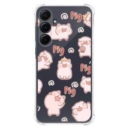 Funda Silicona Antigolpes para Samsung Galaxy A55 5G diseño Cerdos Dibujos