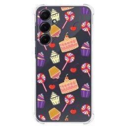 Funda Silicona Antigolpes para Samsung Galaxy A55 5G diseño Dulces 01 Dibujos