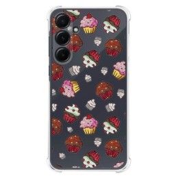 Funda Silicona Antigolpes para Samsung Galaxy A55 5G diseño Muffins Dibujos