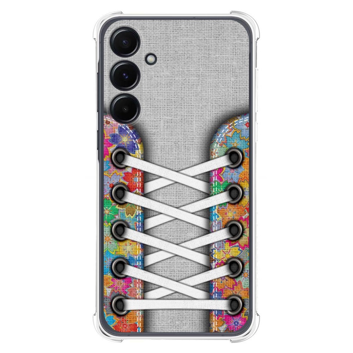 Funda Silicona Antigolpes para Samsung Galaxy A55 5G diseño Zapatillas 04 Dibujos