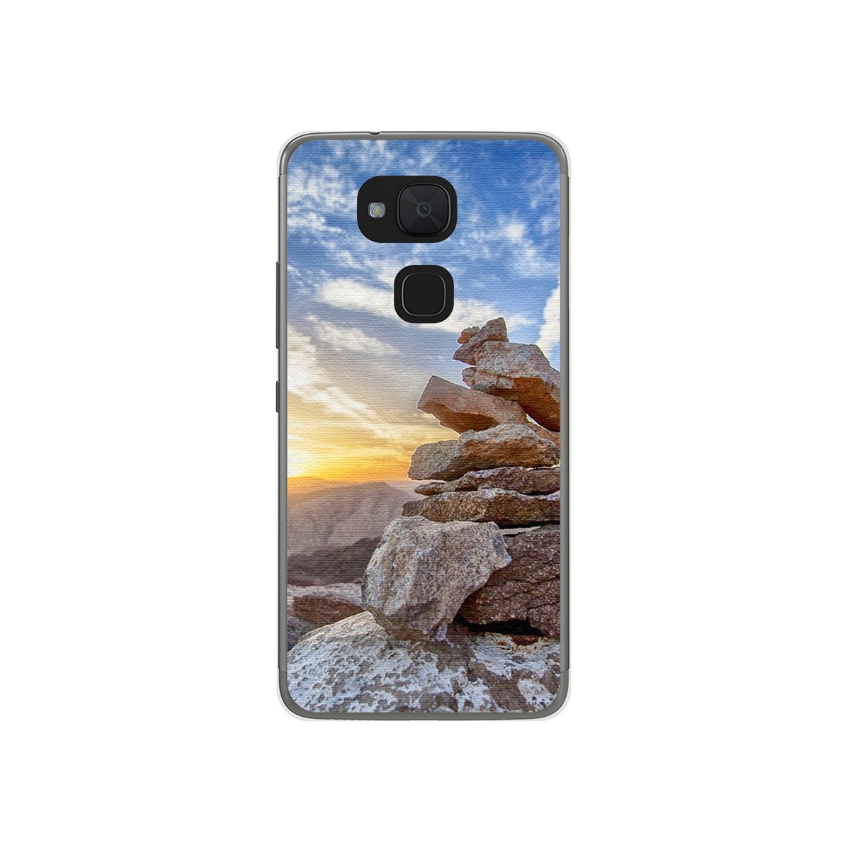 Funda Gel Tpu para Bq Aquaris V / Vs Diseño Sunset Dibujos