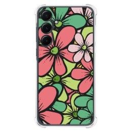 Funda Silicona Antigolpes para Samsung Galaxy A55 5G diseño Flores 02 Dibujos