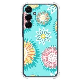 Funda Silicona Antigolpes para Samsung Galaxy A55 5G diseño Flores 05 Dibujos