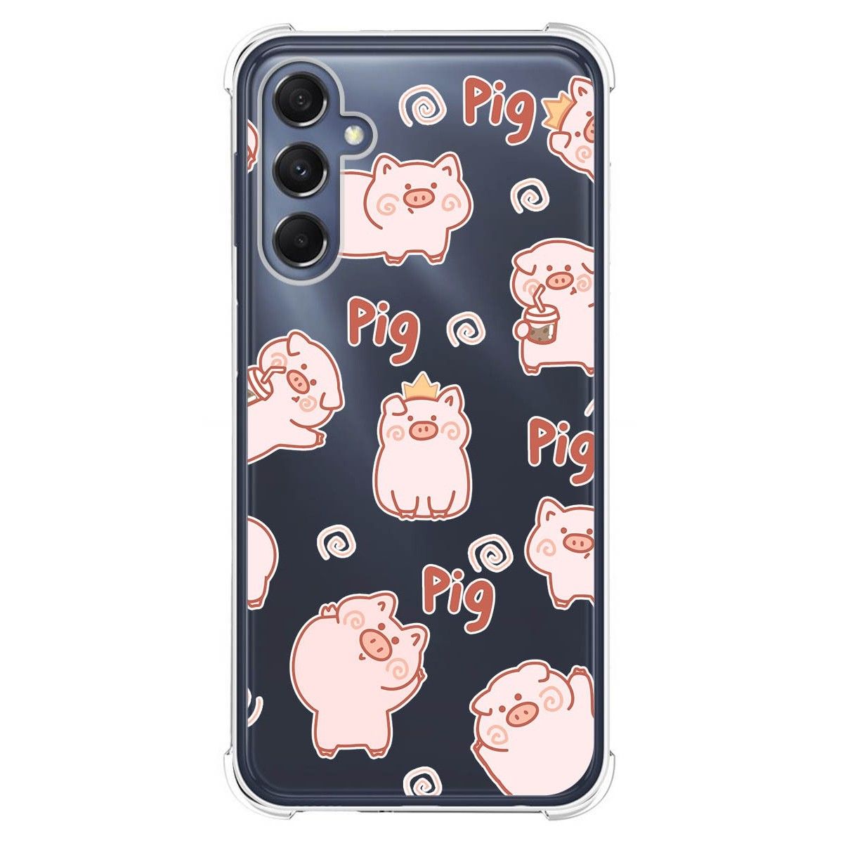 Funda Silicona Antigolpes para Samsung Galaxy M34 5G diseño Cerdos Dibujos