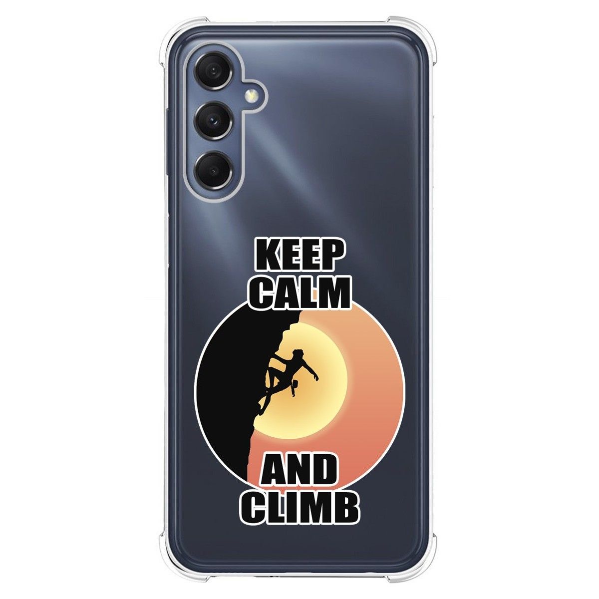 Funda Silicona Antigolpes para Samsung Galaxy M34 5G diseño Mujer Escalada Dibujos