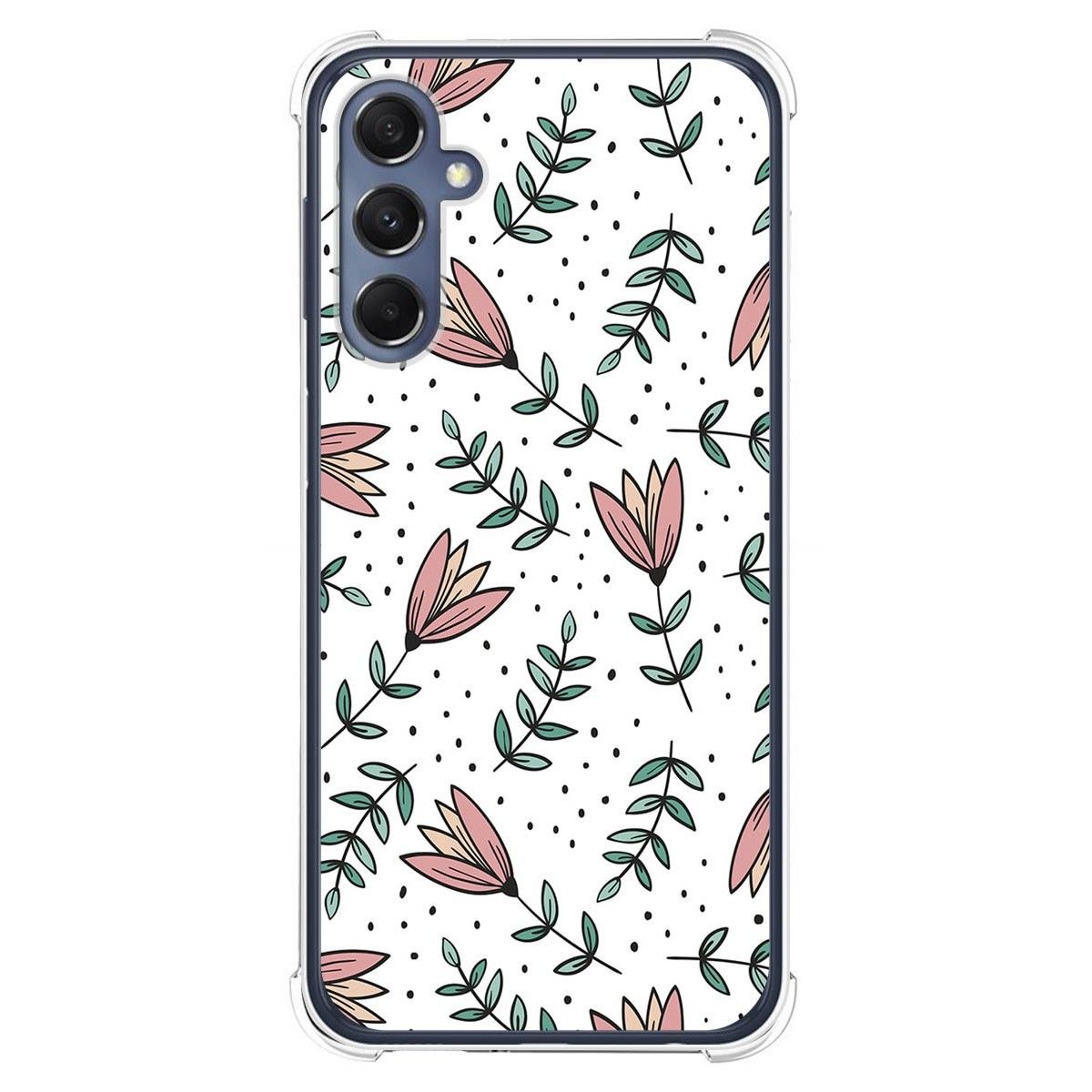 Funda Silicona Antigolpes para Samsung Galaxy M34 5G diseño Flores 01 Dibujos
