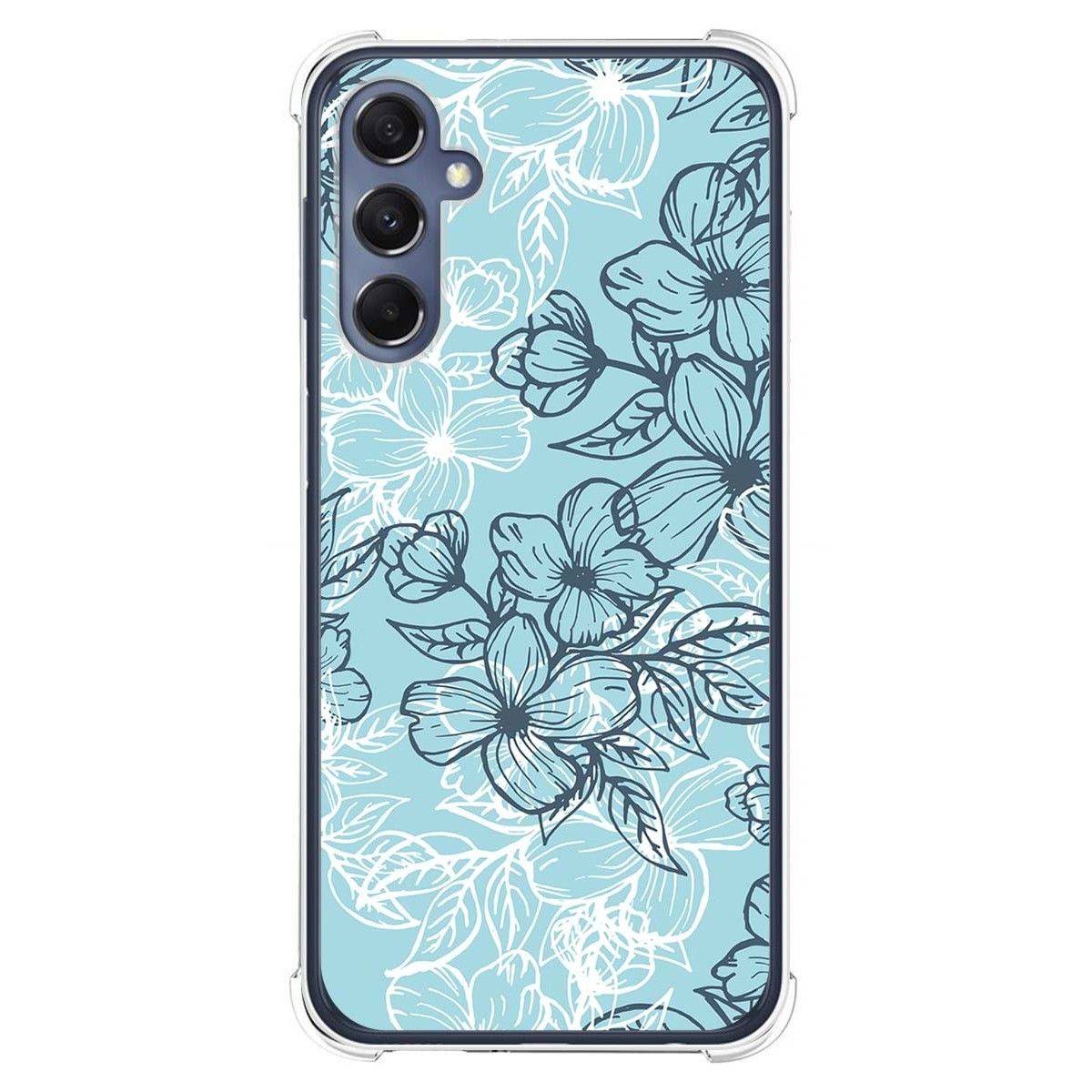 Funda Silicona Antigolpes para Samsung Galaxy M34 5G diseño Flores 03 Dibujos