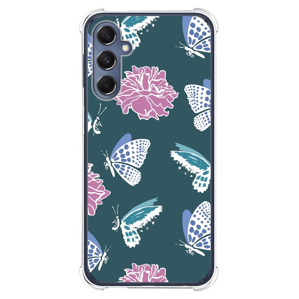 Funda Silicona Antigolpes para Samsung Galaxy M34 5G diseño Flores 10 Dibujos