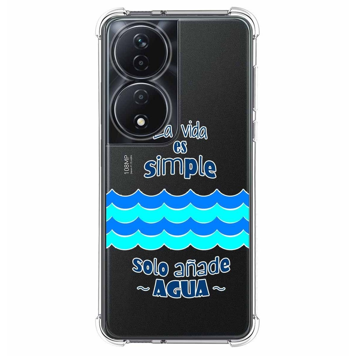 Funda Silicona Antigolpes para Huawei Honor X7b diseño Agua Dibujos