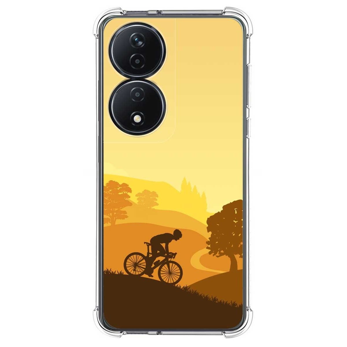 Funda Silicona Antigolpes para Huawei Honor X7b diseño Ciclista Dibujos