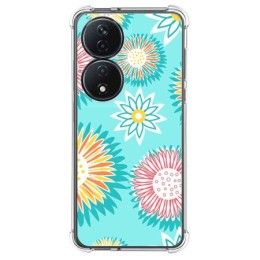 Funda Silicona Antigolpes para Huawei Honor X7b diseño Flores 05 Dibujos