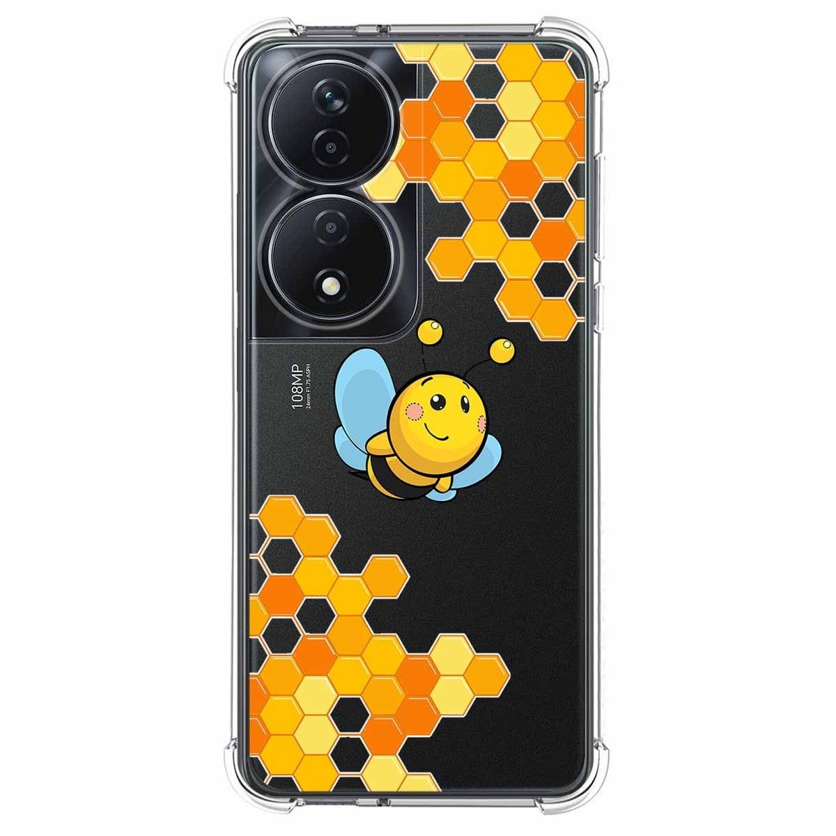 Funda Silicona Antigolpes para Huawei Honor 90 Smart 5G diseño Abeja Dibujos