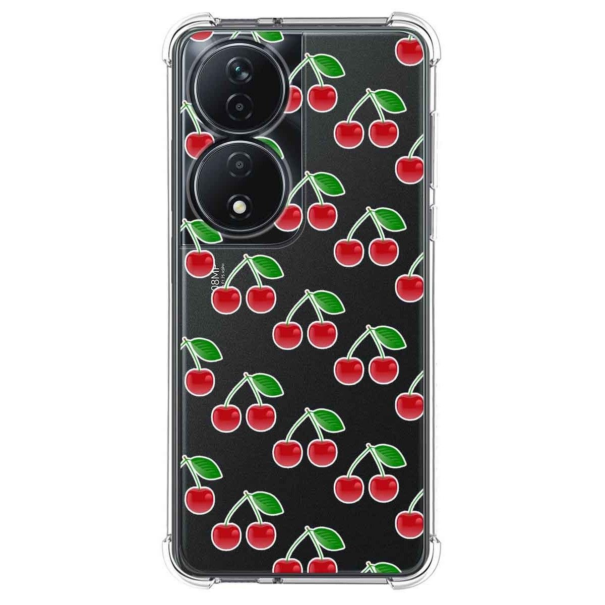 Funda Silicona Antigolpes para Huawei Honor 90 Smart 5G diseño Cerezas Dibujos