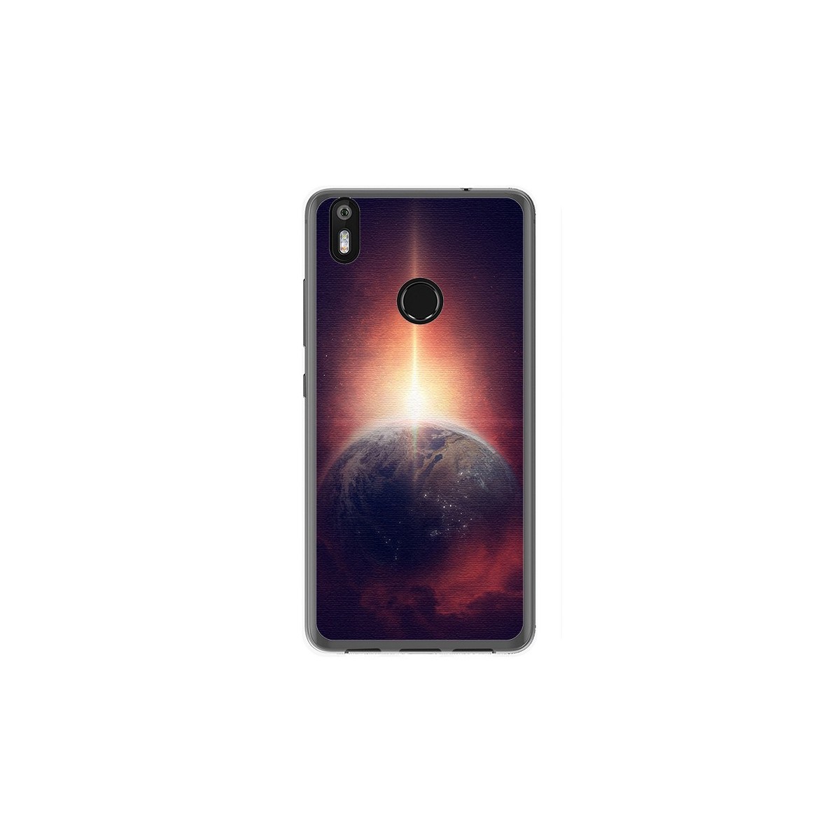 Funda Gel Tpu para Bq Aquaris X / X Pro Diseño Tierra Dibujos