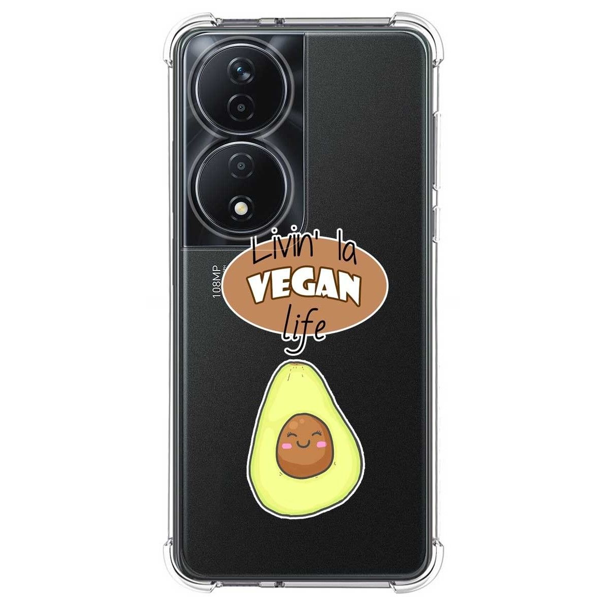 Funda Silicona Antigolpes para Huawei Honor 90 Smart 5G diseño Vegan Life Dibujos