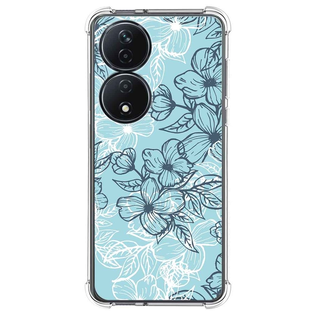 Funda Silicona Antigolpes para Huawei Honor 90 Smart 5G diseño Flores 03 Dibujos