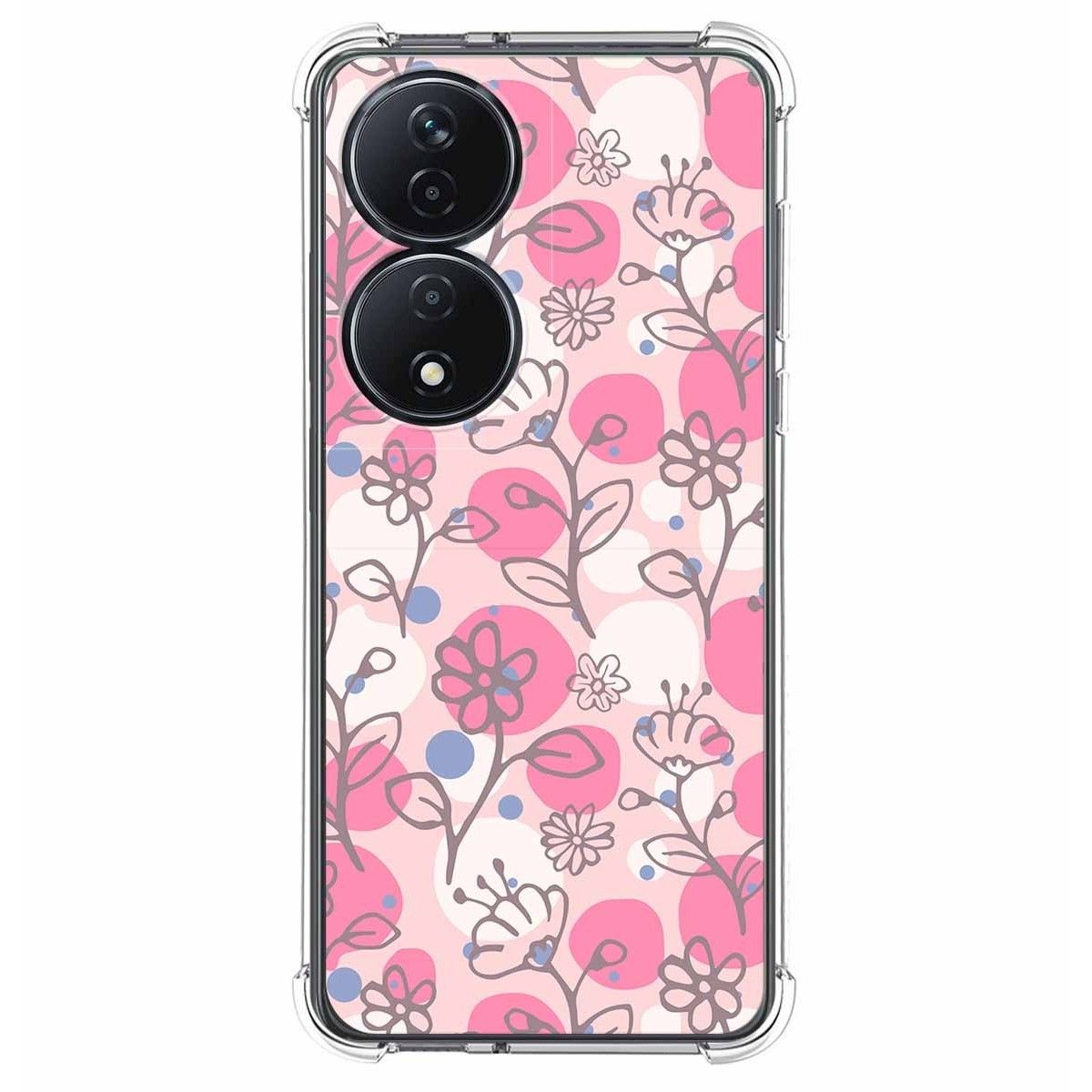 Funda Silicona Antigolpes para Huawei Honor 90 Smart 5G diseño Flores 07 Dibujos