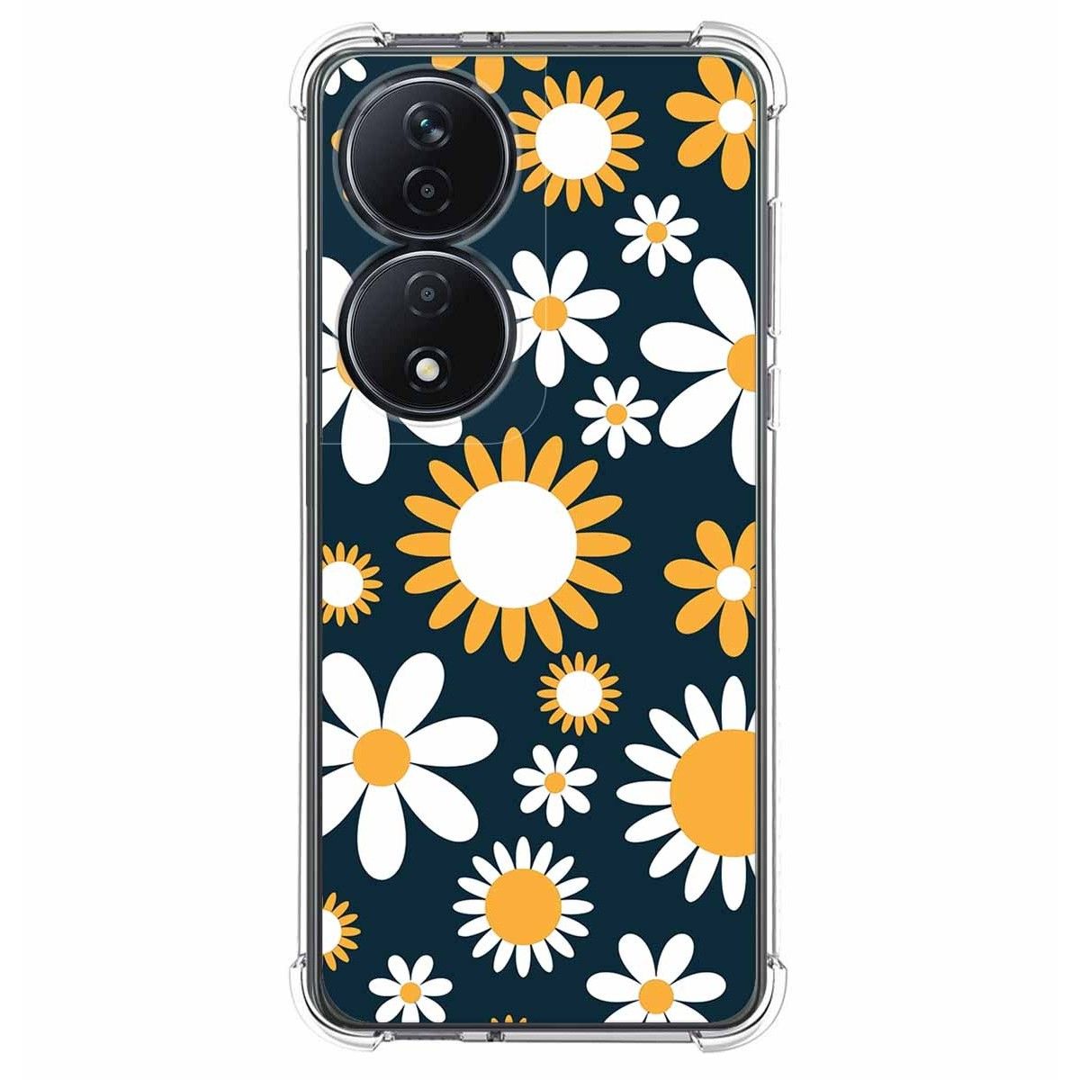 Funda Silicona Antigolpes para Huawei Honor 90 Smart 5G diseño Flores 08 Dibujos