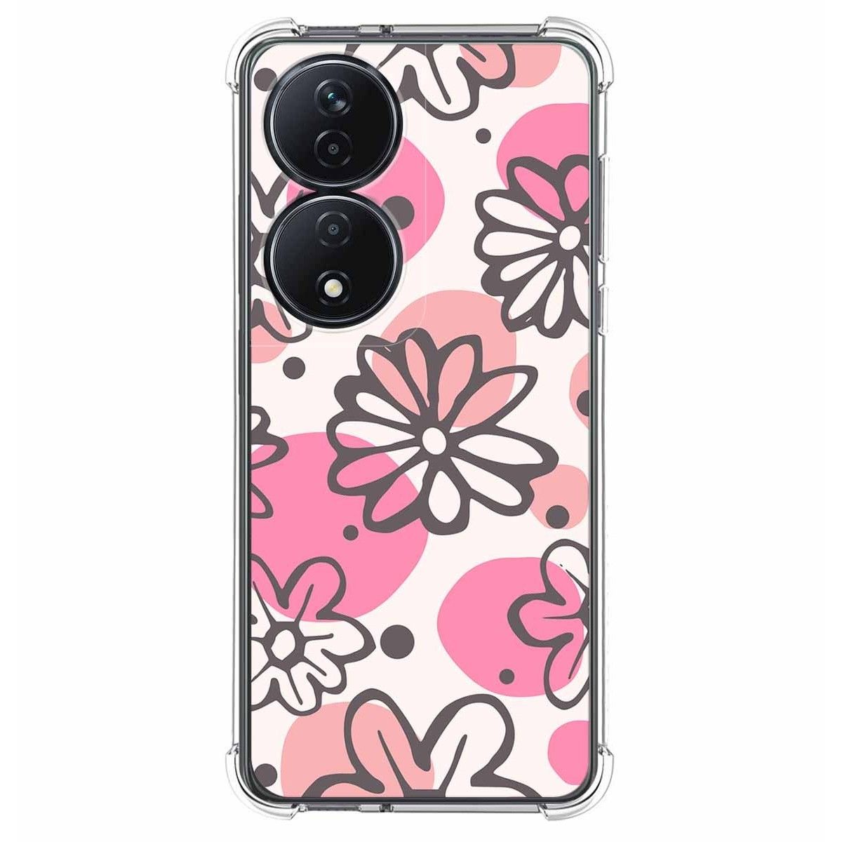 Funda Silicona Antigolpes para Huawei Honor 90 Smart 5G diseño Flores 09 Dibujos