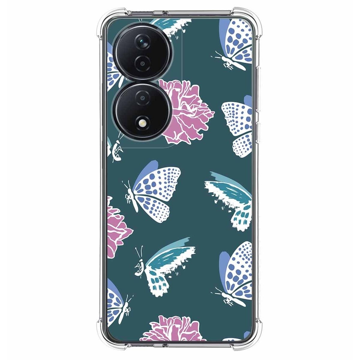 Funda Silicona Antigolpes para Huawei Honor 90 Smart 5G diseño Flores 10 Dibujos