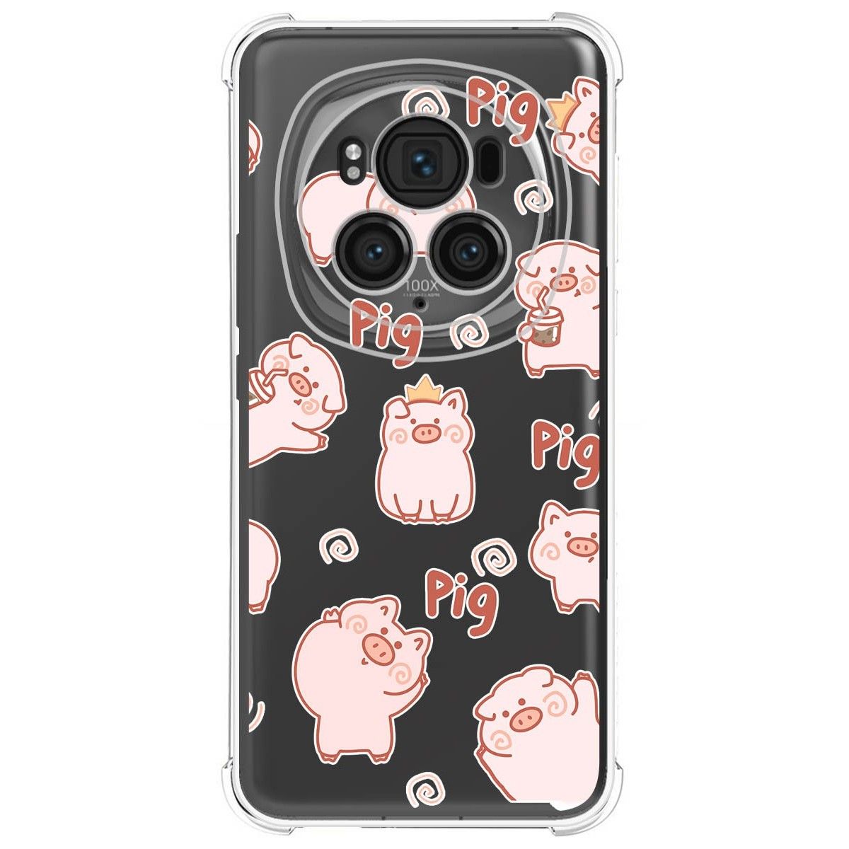 Funda Silicona Antigolpes para Huawei Honor Magic 6 Pro 5G diseño Cerdos Dibujos