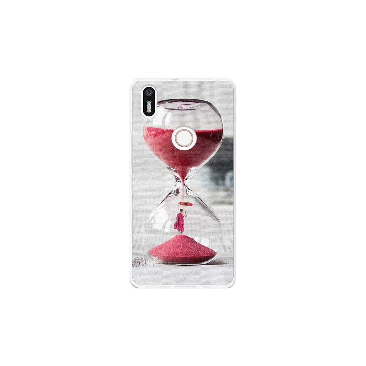 Funda Gel Tpu para Bq Aquaris X5 Plus Diseño Reloj Dibujos