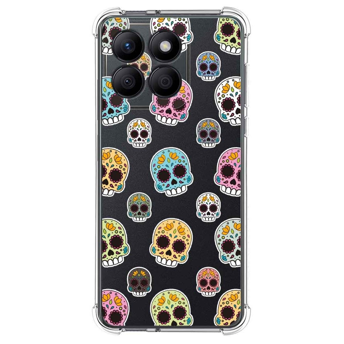 Funda Silicona Antigolpes para Huawei Honor X8b diseño Catrina Dibujos