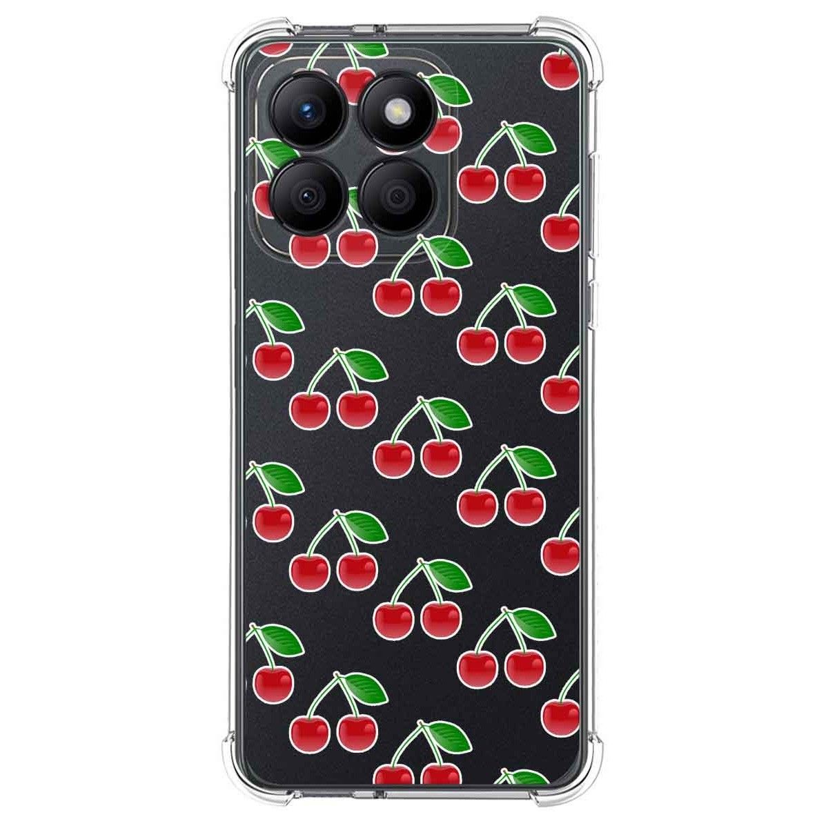 Funda Silicona Antigolpes para Huawei Honor X8b diseño Cerezas Dibujos