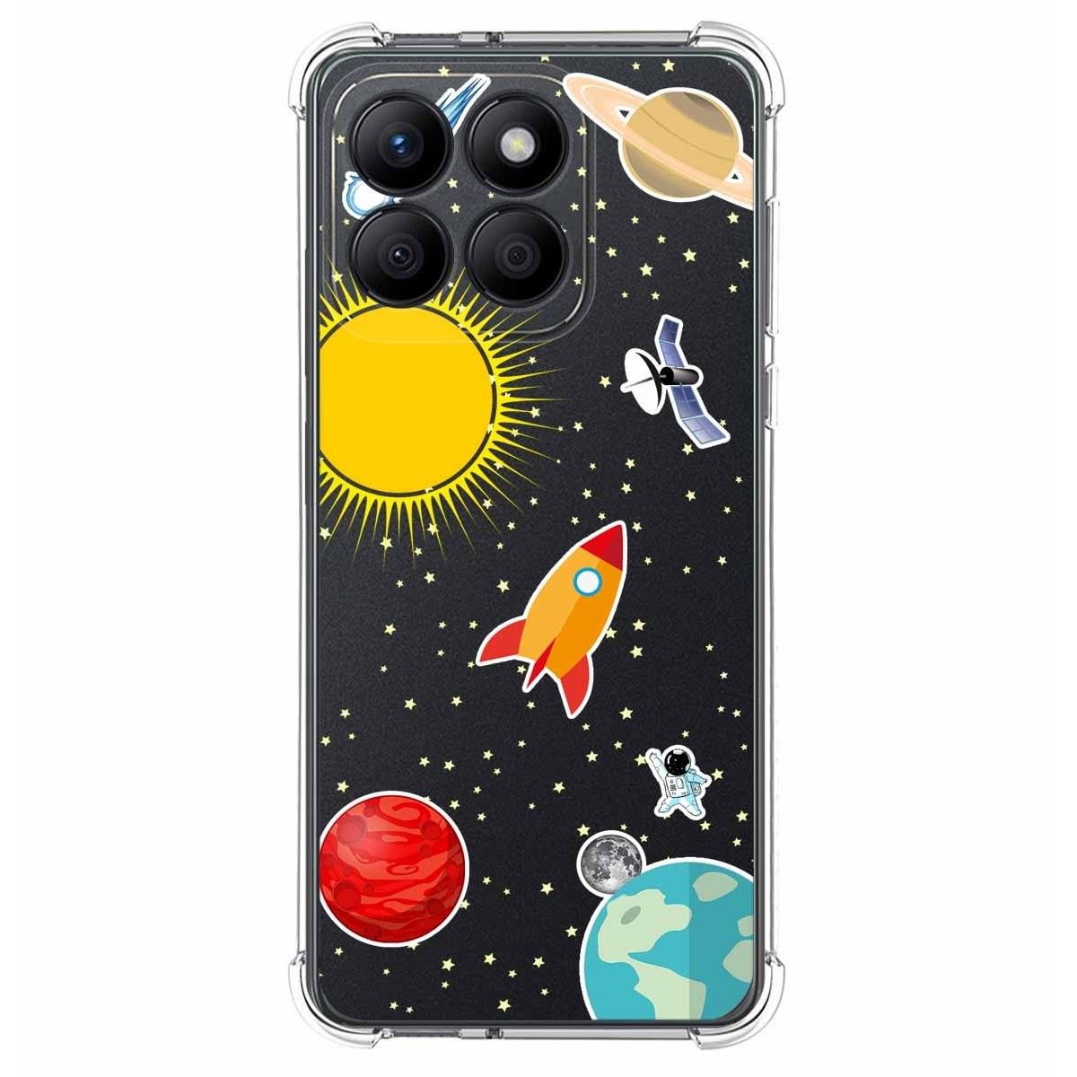 Funda Silicona Antigolpes para Huawei Honor X8b diseño Espacio Dibujos
