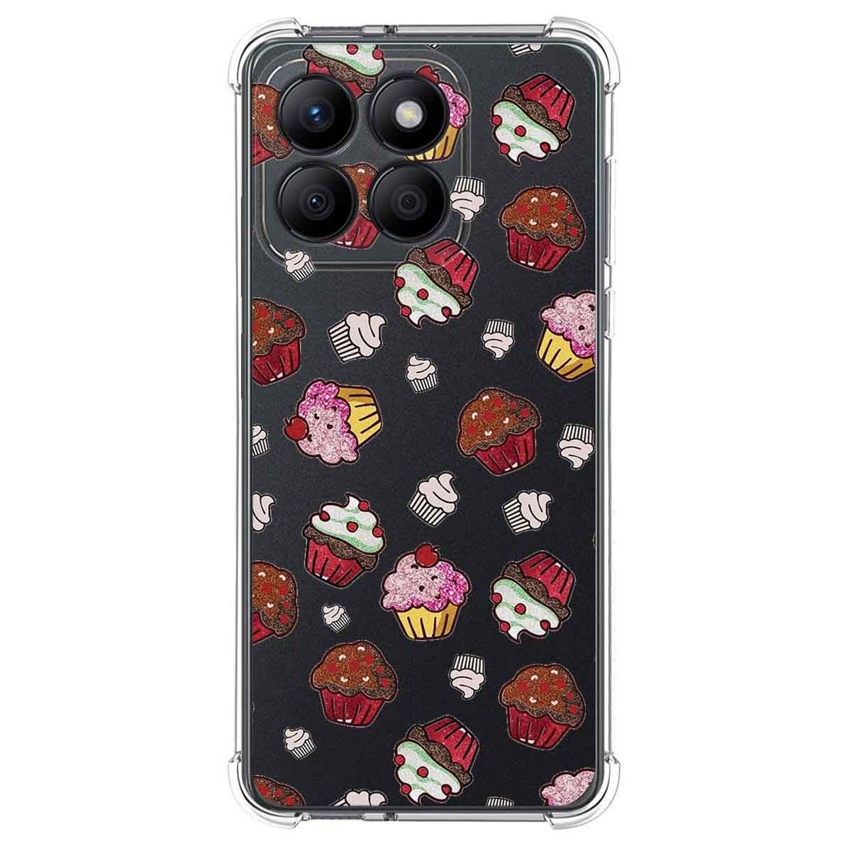 Funda Silicona Antigolpes para Huawei Honor X8b diseño Muffins Dibujos