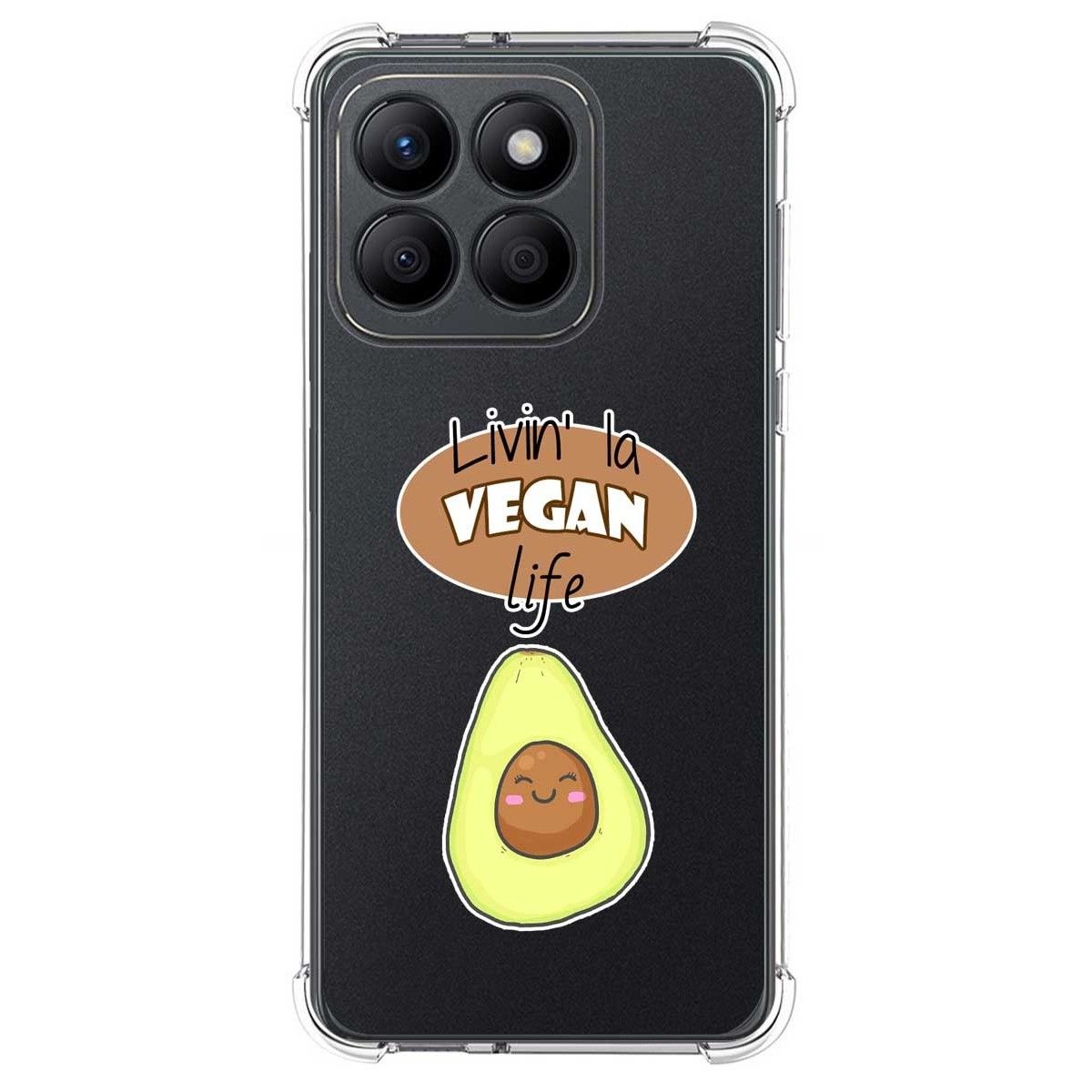 Funda Silicona Antigolpes para Huawei Honor X8b diseño Vegan Life Dibujos
